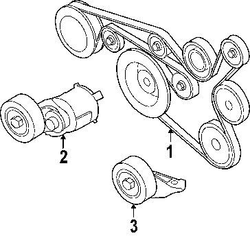 Volkswagen 07k903315s genuine oem factory original belt tensioner