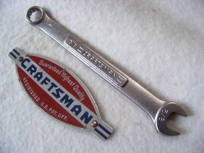 Craftsman - v Ʌ - 3/8 combination open end/12 point  box  wrench  lot# 8204