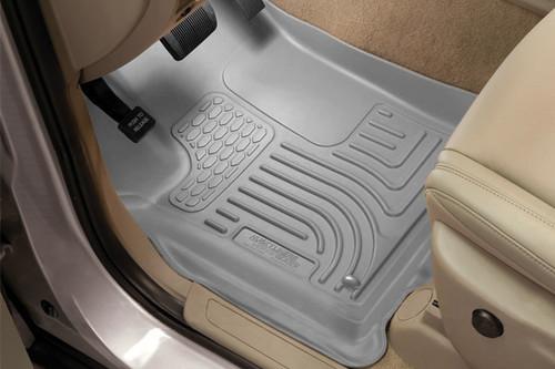 Husky liners 96202 2012 nissan frontier gray custom floor mats 1st and 2nd rows