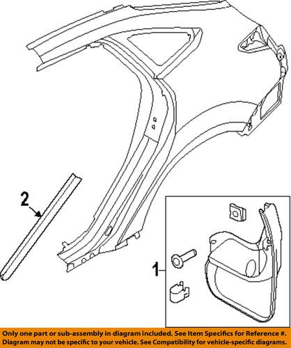 Ford oem bm5z16a550b exterior-mud guard