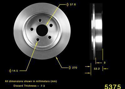 Bendix brakes brake rotor 145026