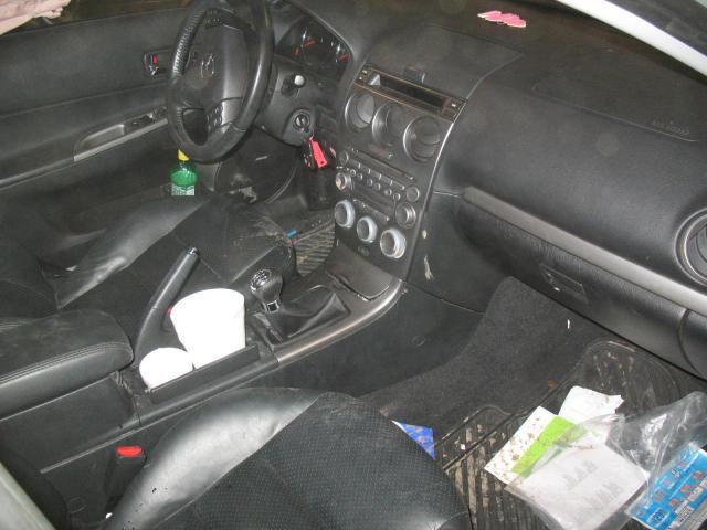 2005 mazda 6 floor center console black 815172