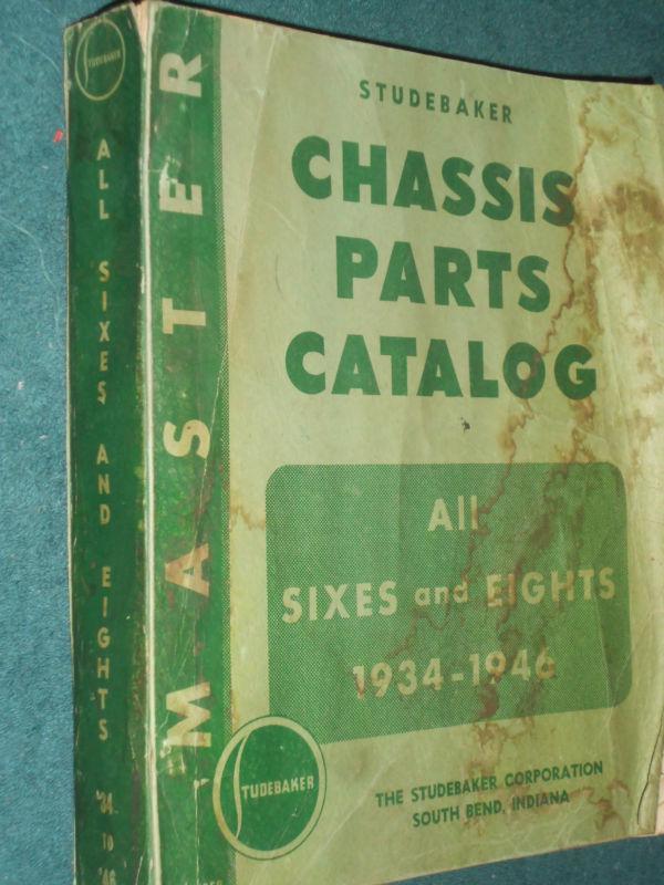 1936-1946 studebaker chassis parts catalog / original book