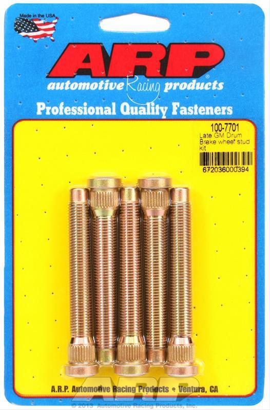 Arp wheel studs press-in 7/16-20" 0.486" knurl dia 3.165" uhl set of 5