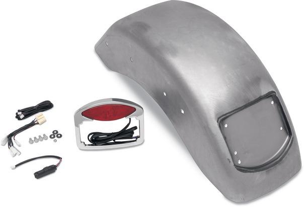 Rwd replacement rear fender w/light for harley davidson fxst 06-10