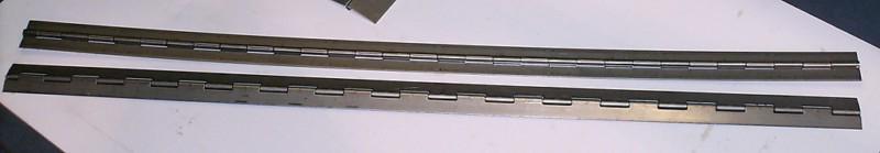 2-stainless steel piano hinge 30.5 x 1.25 cabinet/door/project/boat/furniture