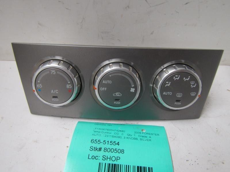 05 06 forester temperature control auto cont us mkt 56193