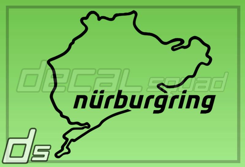 Nurburgring raceway 5" vinyl decal sticker window track autocross green hell 