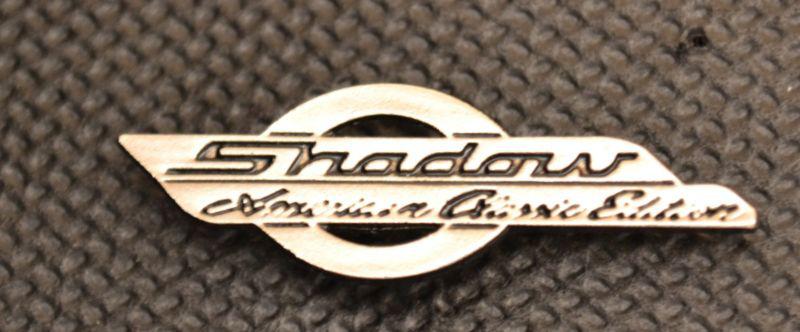 Honda shadow metal motorcycle emblem pin badge lapel hat biker