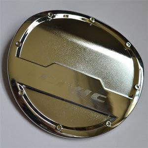 Chrome fuel door cover trim gas tank cap fit honda civic 2012 2013