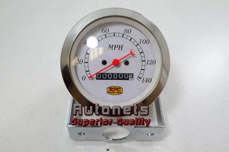 Classic mechanical 3 3/8" speedometer gauge street hot rod chevy ford chrysler