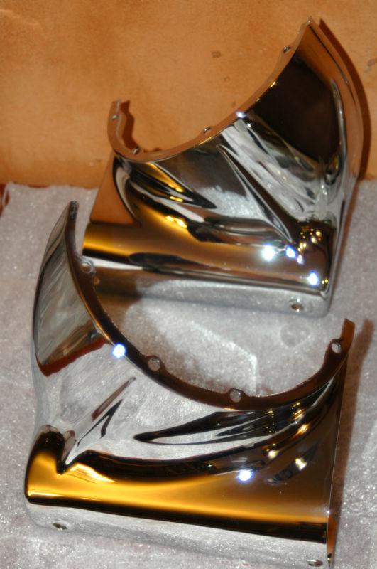 Harley Softail Fatboy FLST Chrome Headlight Light Freight Train chrome Nacelle, US $299.99, image 3