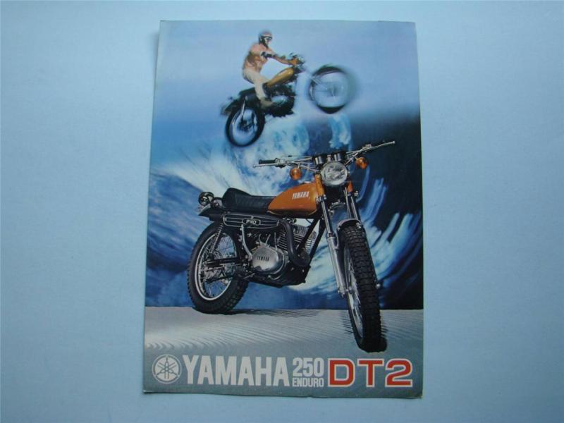 Original 1970's yamaha  250 enduro dt2 motorcycle dealer sales brochure
