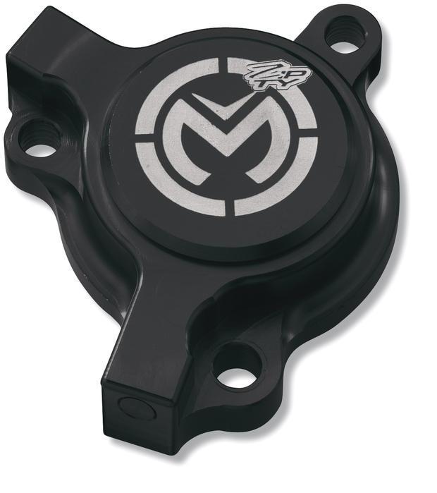 Moose magnetic oil filter cover by zipty black fits suzuki rmz450 2005-2012