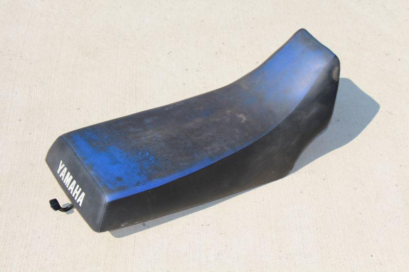 1987-2006 yamaha banshee complete seat cover latch foam pan blue black oem s-34