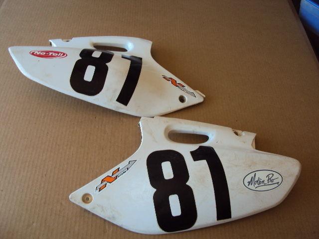 98' yamaha yz400 yz-400 f yz400f / side number plates