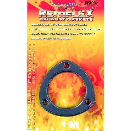 Remflex high heat super sealing graphite collector gaskets 3.5 inch 3 bolt hole