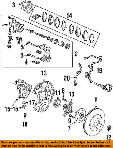 Honda oem 90113sd4902 brake-wheel stud