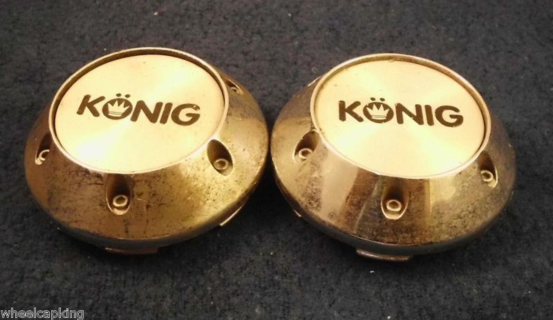 Konig wheels chrome custom wheel center cap caps set of 2 # 009