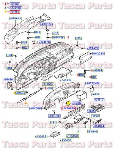 New oem lh side black w/ switches instrument panel seal 2005-2007 f-series sd