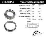 Centric parts 410.90014 rear inner bearing