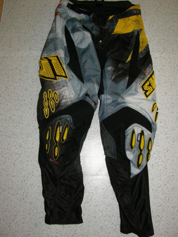 Shift racing moto faction riding pants adult sz 34 off road mx atv quad  #kp6