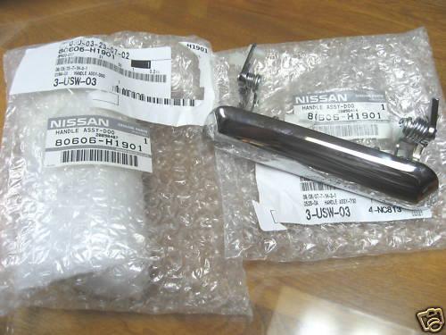 Datsun 1200 outer door handles - nos