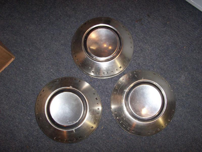 3 amc american motors center cap hub caps javelin amx rambler eagle gremlin jeep