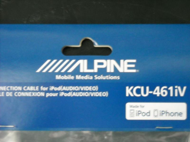 Ipod iphone alpine genuine cable kcu-461iv interface 