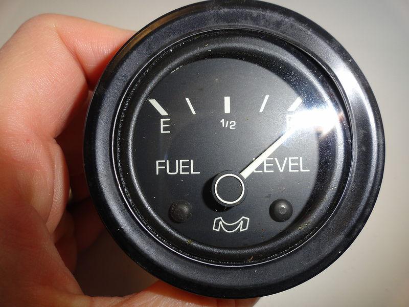 Medallion fuel gauge 72930 black bezel / face marine boat