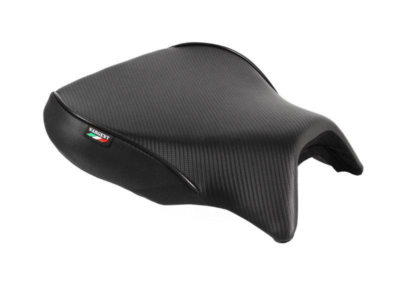 Sargent world sport performance seat blk w/ blk accent for aprilia rsv mille/r