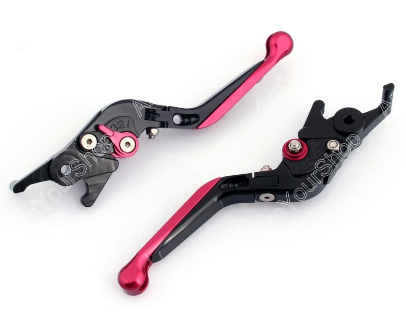 Adjustable folding extendable brake clutch levers yamaha t-max 2004-2007 black