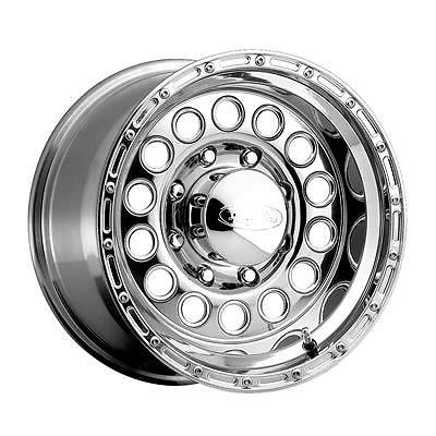 Raceline rockcrusher polished wheel 16"x10" 8x6.5" bc set of 2