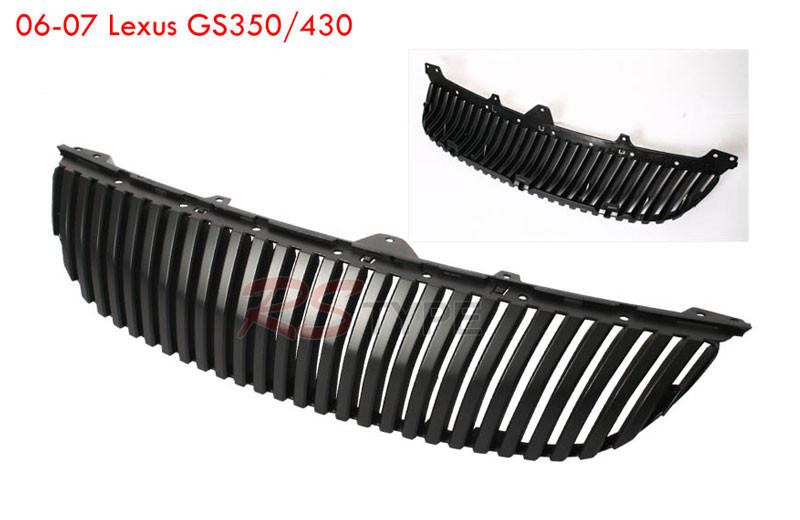 2006-2007 lexus gs350 / gs430 front vertical grill black (lexus)