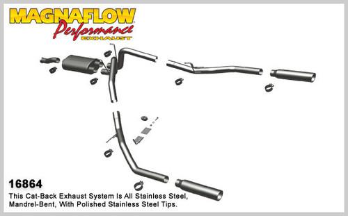 Magnaflow 16864 toyota truck tundra stainless cat-back system exhaust