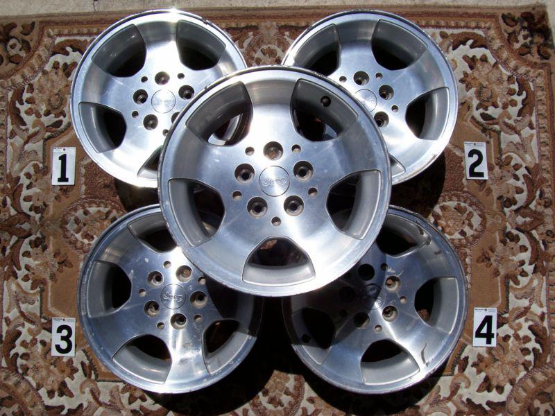 Jeep wrangler tj 15" wheels rims 15"x8" width stock oem factory 5x114.3mm set 5.