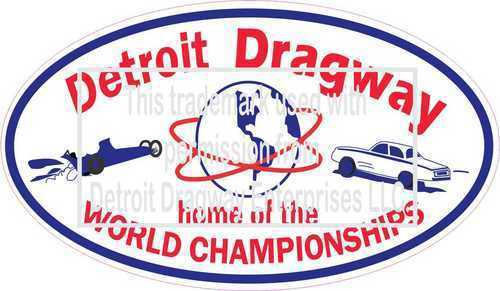 Detroit dragway world finals - nostalgic and vintage decal / sticker 