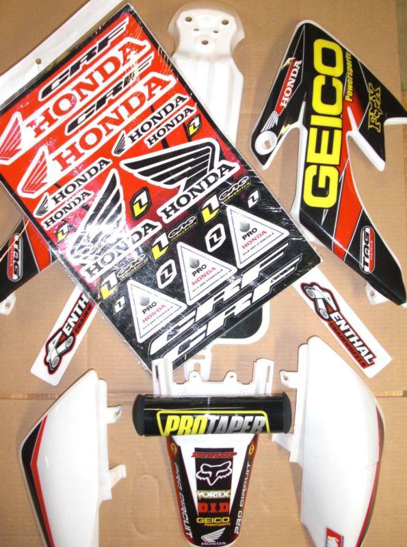 Honda crf 50 pit bike ssr pitster geico honda plastics and graphic kit