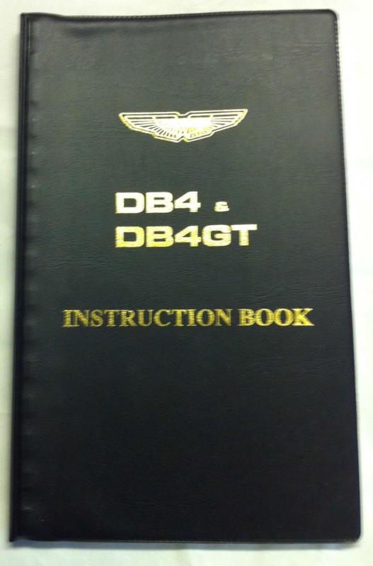 Aston martin db4  & db4gt instruction book black vinyl cover