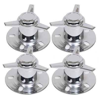 Gorilla center caps 3" dia push-through spinner chrome steel 73506