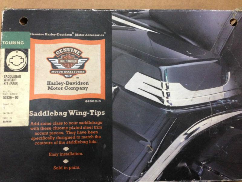 Harley davidson saddlebag wing-tips kit touring 