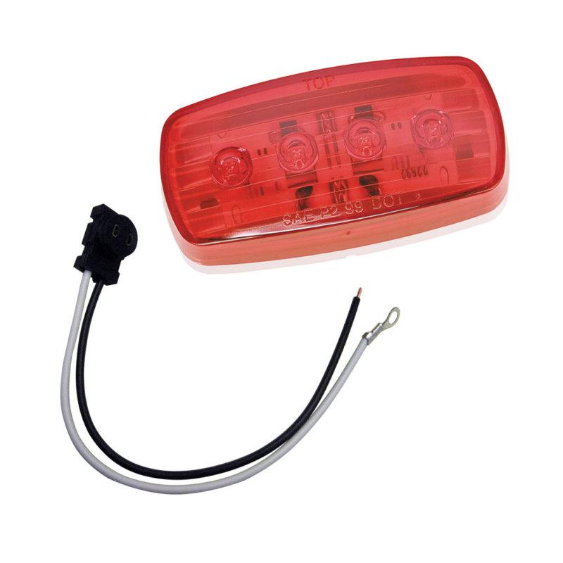 Wesbar led clearance/side marker light - red #58 w/pigtail