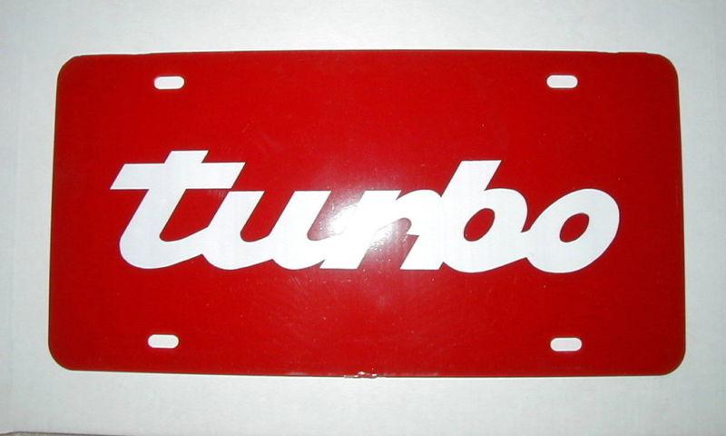 Porsche turbo license plate  old new