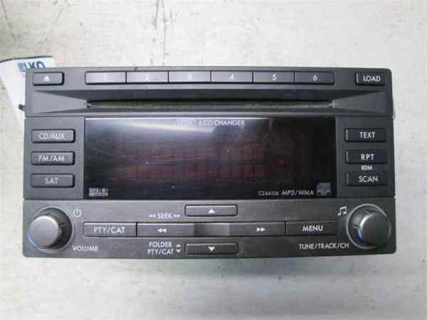 08-12 subaru impreza 6 cd mp3 cz641u6 radio oem