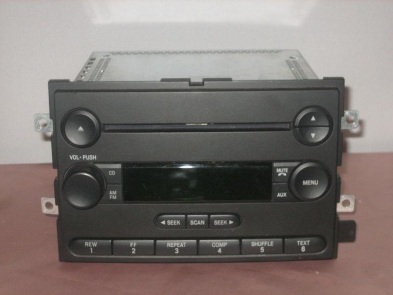 06-07 ford oem radio cd player 6f9t-18c869-ae 500 mustang montego - 111124