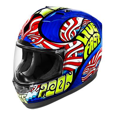 Icon helmet headtrip2 blue 2x 0101-5869