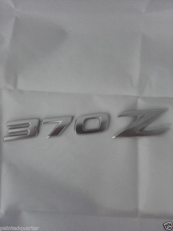 Nissan "370z" rear hatch emblem 