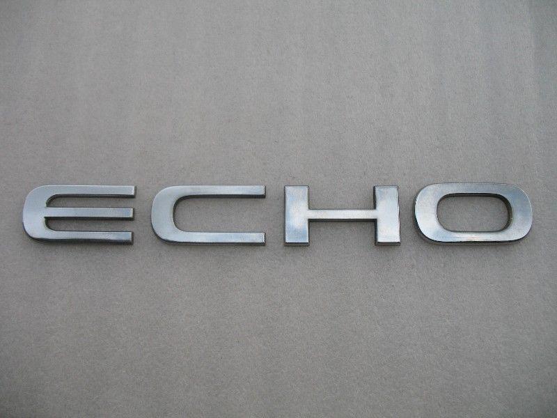 2000 2001 2002 toyota echo rear trunk emblem chrome logo decal badge symbol sign