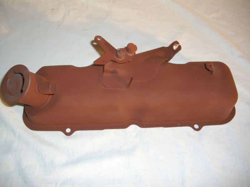 Fiat 850 spider or abarth 1000 valve cover - sandblasted and in red primer