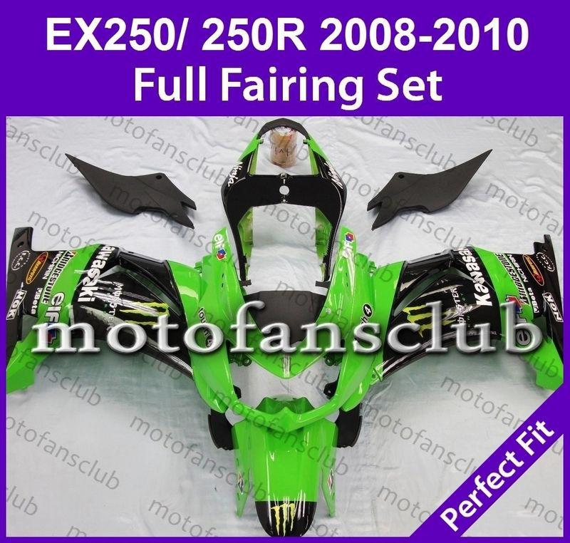 Fit kawasaki 08 09 10 ex 250 250r ninja 2008 2009 2010 fairing bodywork #01 c